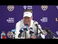 LSU Coach Lane Kiffin speaks after Ole Miss game