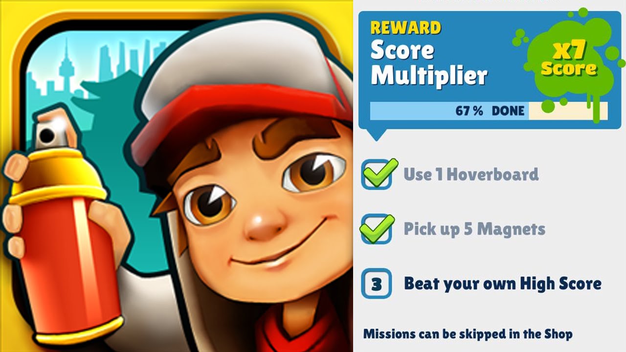 Nada, apenas o meu recorde no Subway Surfers. Novo Recorde! Toque