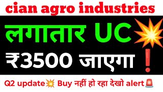 cian agro industries share latest news🔥 cian agro industries &amp; infrastructure ltd share, cian agro