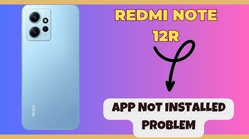 App not installed problem Redmi Note 12R || How to solve app installation issues
