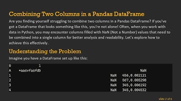 How to Combine Two Columns in a Pandas DataFrame Efficiently