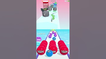 Ball Run 2048 ➕ Gun Head Run - Max Levels Gameplay