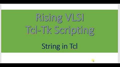 Tcl string