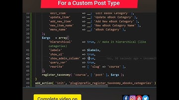 How to Register Custom Taxonomy For a Custom Post Type? WordPress Tutorial