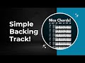 Pop/rock backing track in A Major! Useful onscreen chord progression &amp; scale chart!