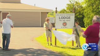 Corporal Kyle Schneider lodge dedicated in Van Buren