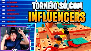 😱 AMASSEI NO MAIOR TORNEIO DE INFLUENCERS DO STUMBLE GUYS 🔥 SÓ TEM NOME VERMELHO 🔥