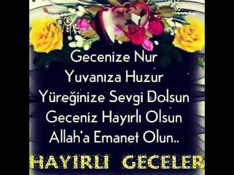 GECE DUASI 🌜HAYIRLI GECELER🌛 Allah'a emanet olunuz En güzel gece mesajları duası Kısa