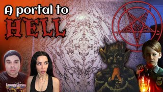 We investigate A GATEWAY TO HELL | SCARY Demonic figures on marble wall
