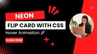 Flip Card with Neon Glow | 3D Hover Animation