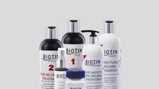 Biotin Set -  مجموعة بيوتين الجديدة للعناية المتخصصة للشعر بدون سالفات أو صوديوم