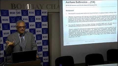 Lecture Meeting on "Recent Important Decisions in Income Tax"