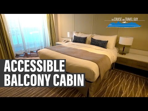 Grand Princess Wheelchair Accessible Balcony Cabin | Stateroom A302 (BB Category Balcony) Video Thumbnail