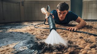 Smoke Damaged, Muddy, Discarded Rug Restoration | Carpet Cleaning Satisfying ASMR l carpet cleaning