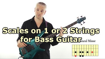 1 and 2 String Scales for Bass Guitar (L#58)