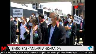 BARO BAŞKANLARI ANKARA'DA | ALKIŞLI PROTESTO