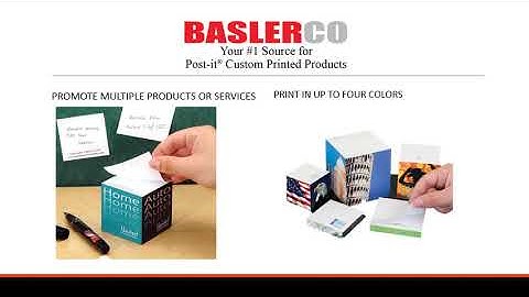 Post-it® Custom Printed Notes Cubes