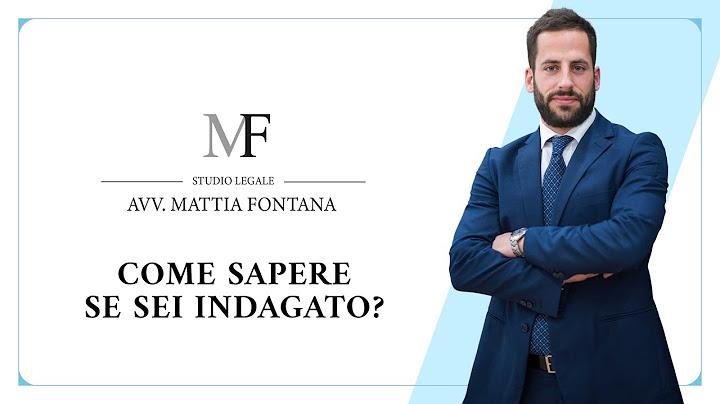 Come sapere se sono INDAGATO?