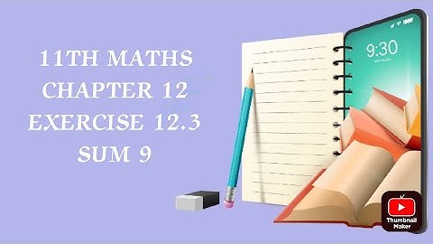 TN CLASS 11TH MATHS/CHATER 12/PROBABILITY THEORY/EXERCISE 12.3 SUM 9(@MATHSSTUDENT)