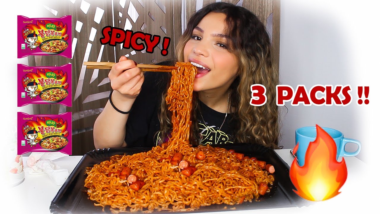 MUKBANG NOUILLES PIQUANTES !! 🤯🔥 