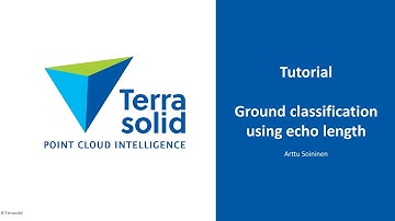 TerraScan Ground Classification using Echo Length