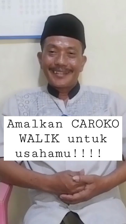 Amalan CarokoWalik #kaweruhjawa #khasanah #honocoroko #carokobalik #mbahdarno #ilmujawakuno