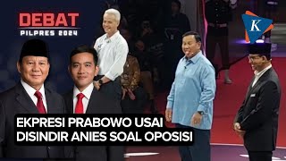 Ekspresi Prabowo Meledek  Anies Saat Disindir Tak Tahan Jadi Oposisi