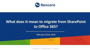 What does it mean to migrate from SharePoint to Office 365?