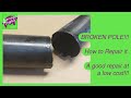 Cheap good quality pole repair //How to repair a broken pole section// DIY pole repair