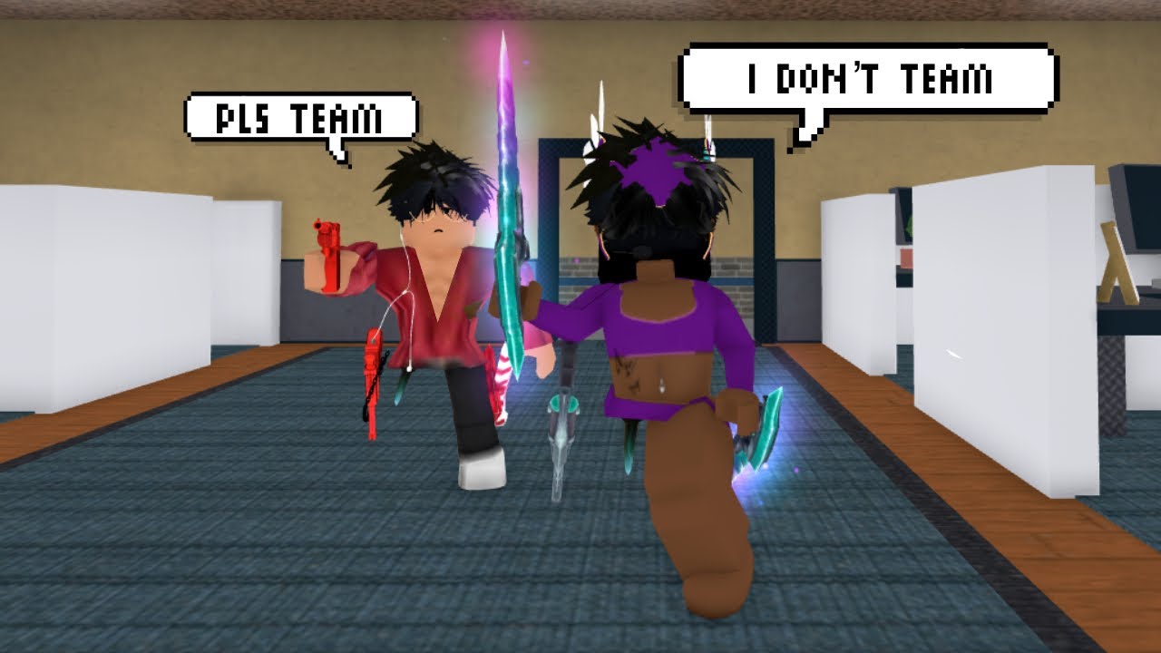 I became A Roblox Slender In Murder Mystery 2 TOXIC Teamer Servers😅 