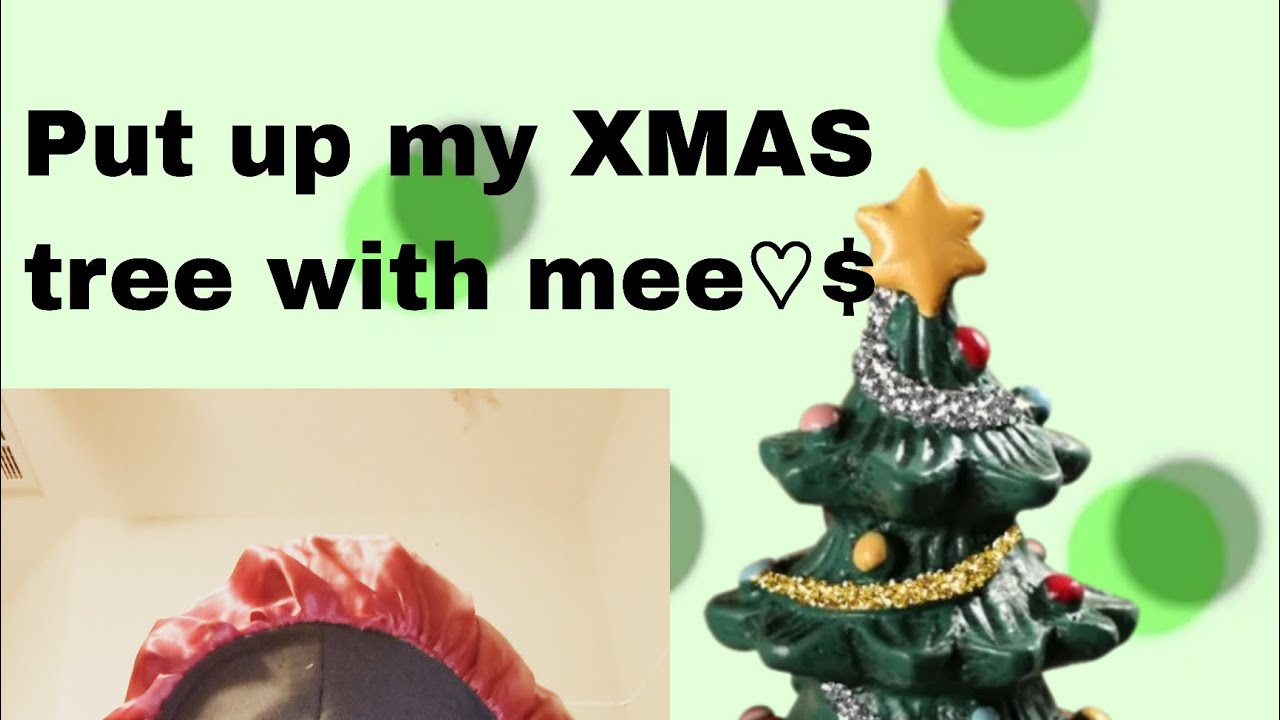 put up my Christmas tree with me YouTube