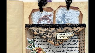 Envelope Belly Band and Tags using Tim Holtz, etc.