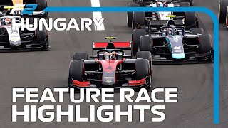 F2 Feature Race Highlights | 2020 Hungarian Grand Prix