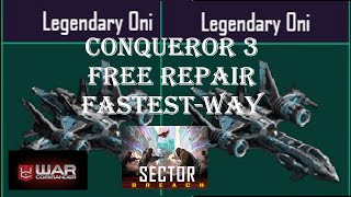 War Commander: [ LEGENDARY ONI] SECTOR BREACH CONQUEROR 3/ FASTEST-WAY/ FREE REPAIR