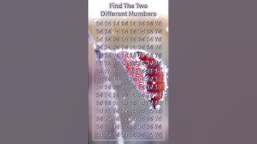 Find 👉 "The Two Different Numbers" 🤔 #brainteasers #fun #puzzle #shortsgame #games