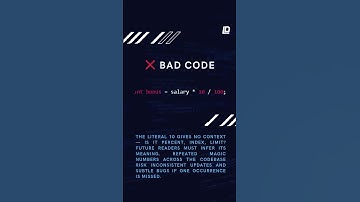 Stop Using Magic Number: The Clean Code Fix Every Beginner Must Learn #programming #codeprep #coding