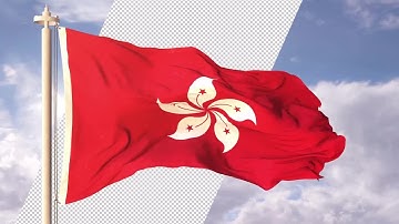 Hong Kong Flag Stock Motion Graphics