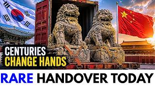 South Korea Hands Over Historic Lions to China