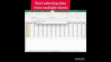 Excel tutorial |Consolidate multiple sheets in single sheet | #shorts #excelshortcuts #learning #