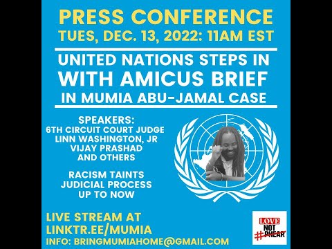 [LIVE] United Nations Files Amicus Brief on Behalf of Mumia Abu Jamal