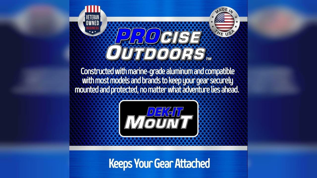 Review: PROCISE Outdoors Single DEK-It Mount - Marine-Grade Aluminum Boat Electronics Mount - ...