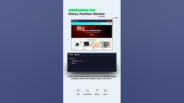 Sticky Navbar #codewith_muhilan #css #coding #navbar