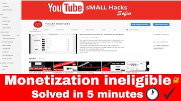 The YouTube program is currently not available in your country-Fixed now-Monetization ineligible2018