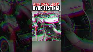 Dyno Testing a Big-Inch Jeep Engine!  #shorts #engines #automobile