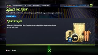 FIFA 22 - spurs vs ajax free pack seasons news