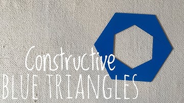 Montessori Constructive Blue Triangles