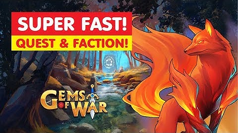 Gems of War Court of Foxes Faction Assault! Crazy Fast Best Team & Guide?