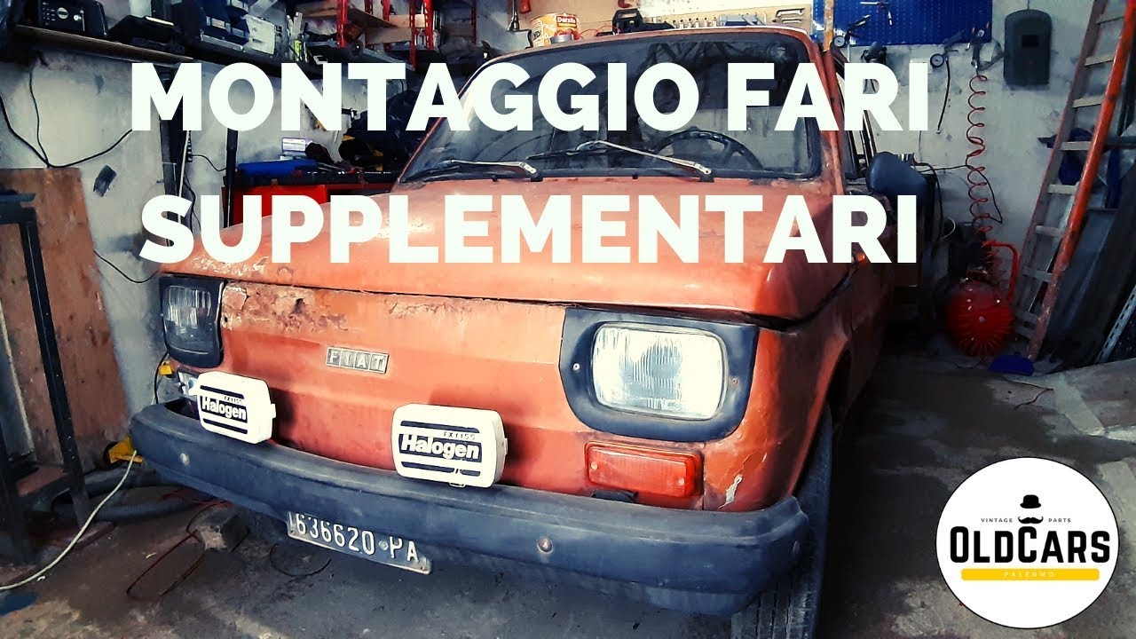 🔦 Montaggio Fari Supplementari fendinebbia su Fiat 126 🔦
