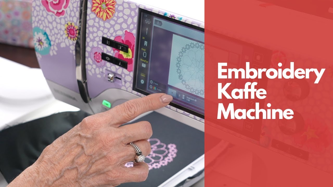 Embroidering on the new Bernina Kaffe Machine plus limited gift with purchase bundles finally here