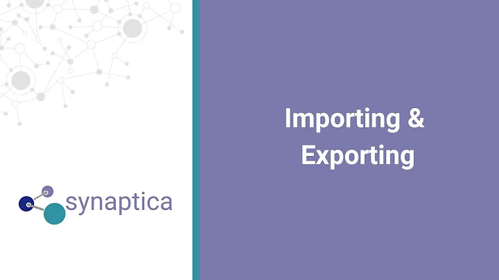 Importing & Exporting in Synaptica’s Graphite
